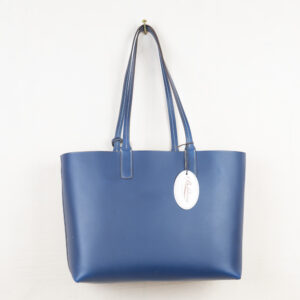 Alternative view of Shopper in pelle due manici Boldrini Selleria