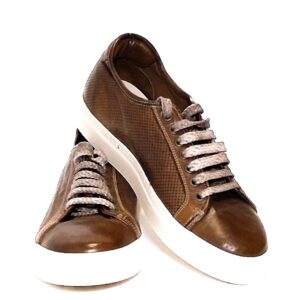 Sneakers bassa da uomo in pelle