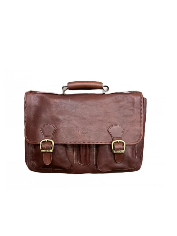 Borsa da lavoro in pelle con tasche I Medici - immagine 2