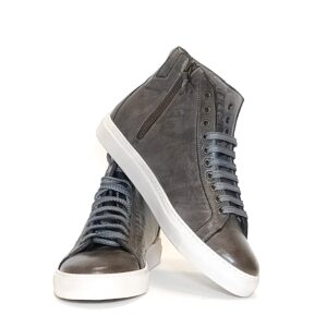 Sneakers alta da donna in pelle