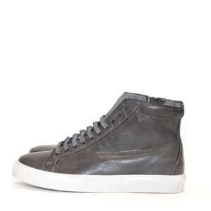 Alternative view of Sneakers alta da donna in pelle
