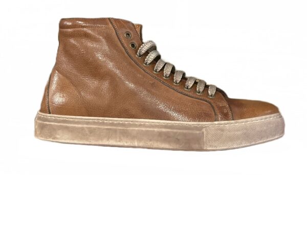 Men's high sneakers in leather - Image 3