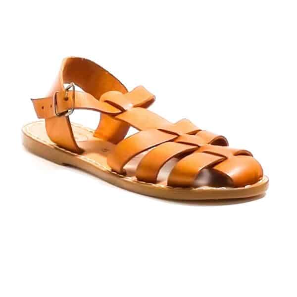Sandalo in cuoio donna