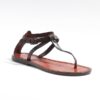 Women's leather thong sandal