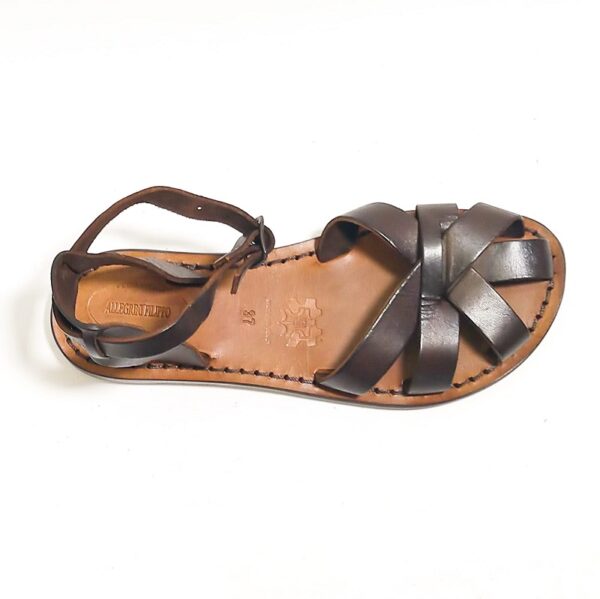 Women's cross-leather sandals - Image 2
