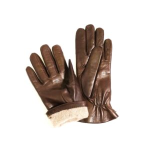 Alternative view of Guanto donna in pelle con bottoncino