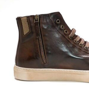 Alternative view of Sneakers alta da donna in pelle
