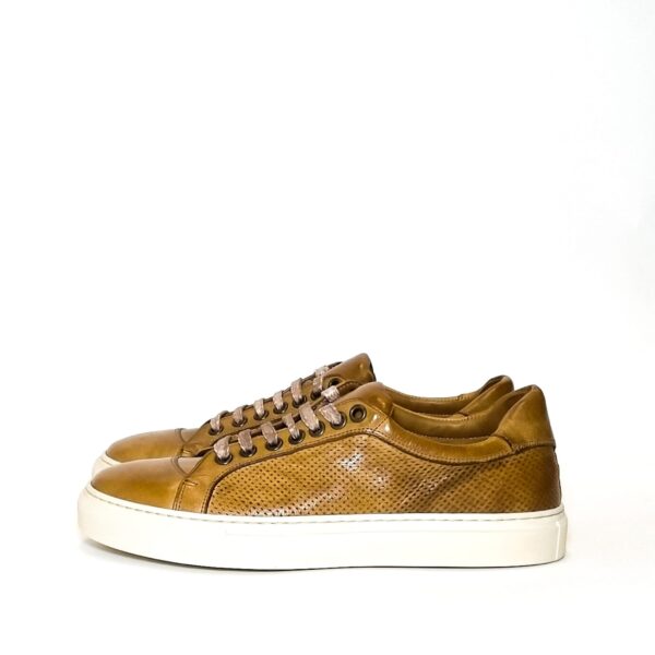 Men's low leather sneakers - Image 2