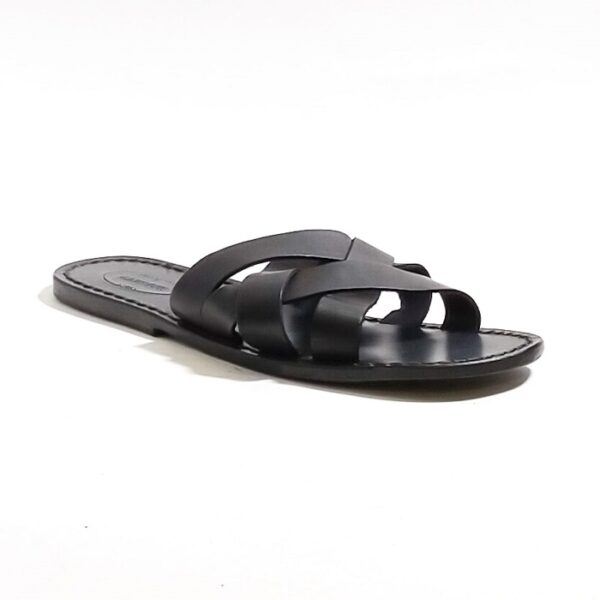 Men's leather bread slipper