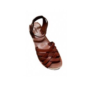Alternative view of Sandalo in cuoio intrecciato donna