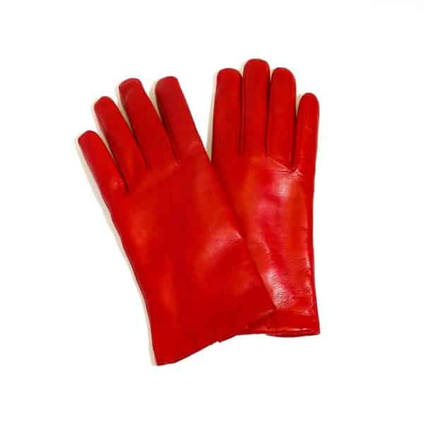 Classic woman leather glove with rabbit lining - Image 4