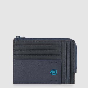 Alternative view of Men's leather/textile wallet with coin purse Piquadro
