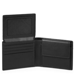 Alternative view of Piquadro leather men's wallet w/money clip/coin