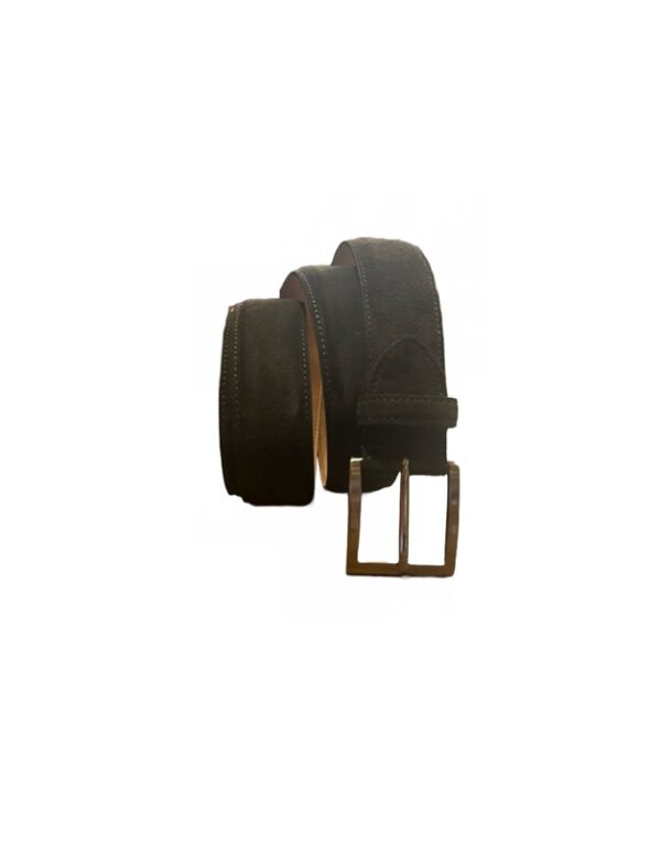Men's suede leather belt
