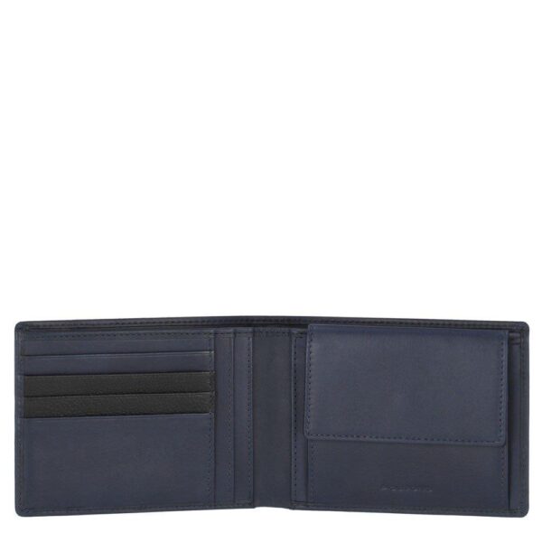 Men's wallet with Piquadro coin purse - Image 2