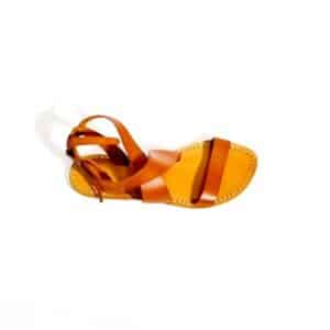 Alternative view of Sandali in cuoio incrociato donna