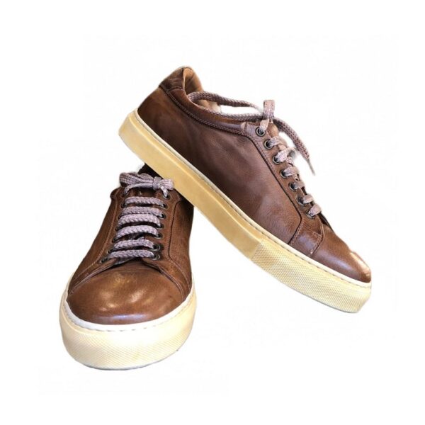 Sneakers bassa da uomo in pelle