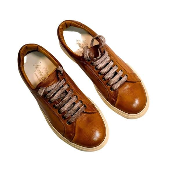 Sneakers bassa da donna in pelle - immagine 2