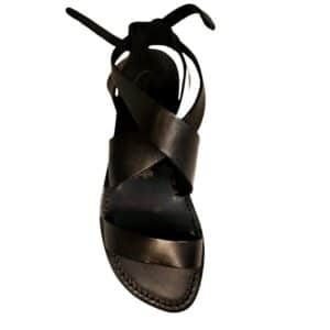 Alternative view of Sandali in cuoio incrociato donna
