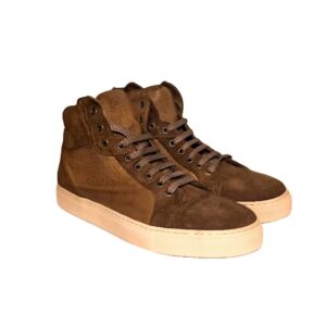 Men's high sneakers in leather