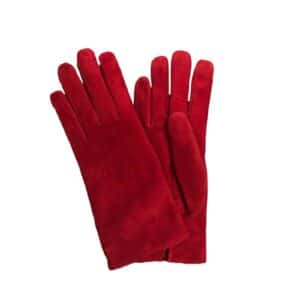 Guanto donna in pelle scamosciata