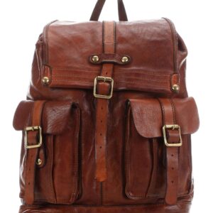 Zaino con tasche in pelle Campomaggi