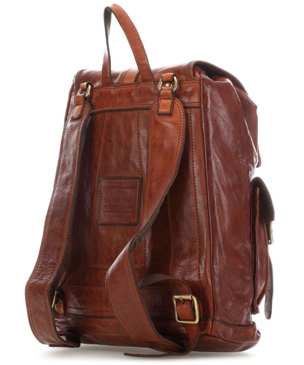 Zaino con tasche in pelle Campomaggi - immagine 2
