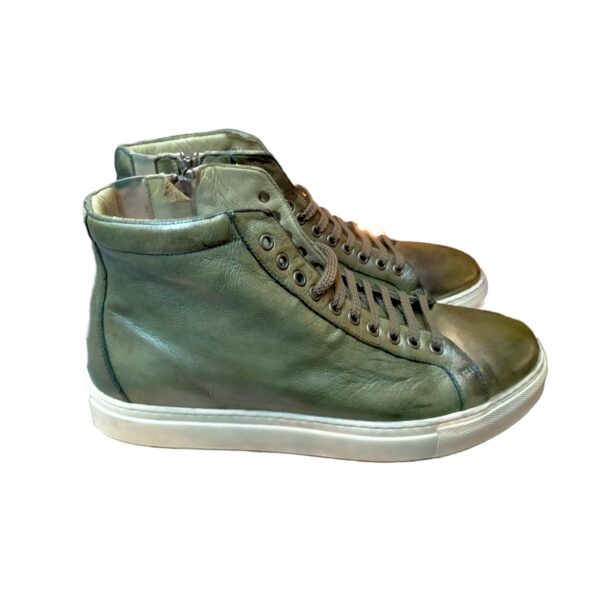 Men's high sneakers in leather - Image 3
