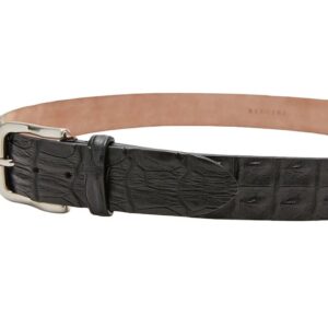 Alternative view of Real crocodile men's belt