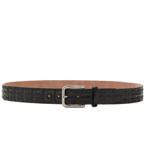 Real crocodile men's belt