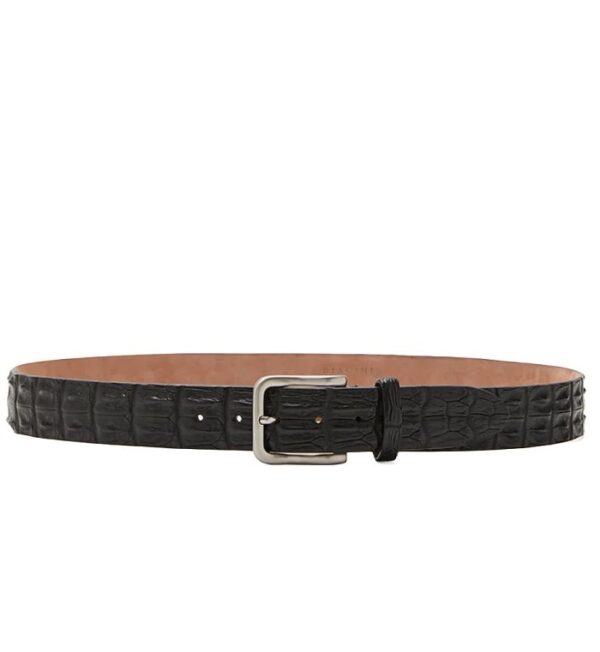 Real crocodile men's belt