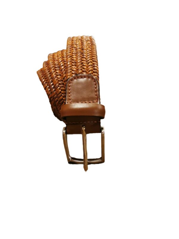 Cintura elasticizzata in pelle