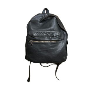 Vintage effect leather backpack
