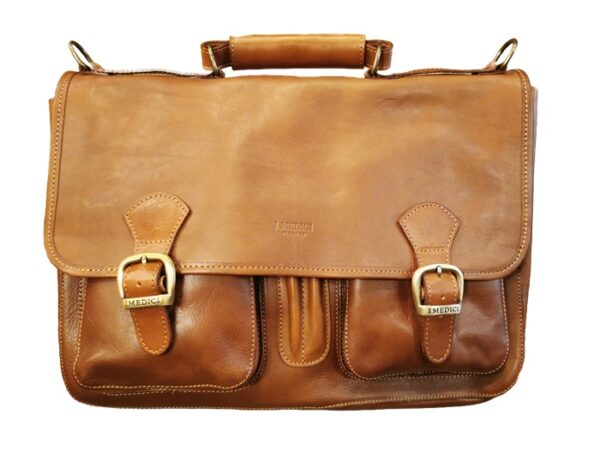 Borsa da lavoro in pelle con tasche I Medici