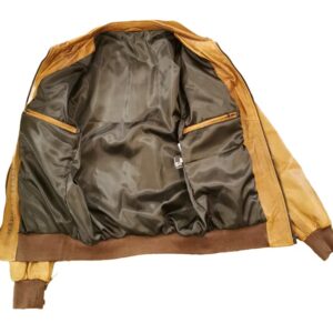 Alternative view of Giacca in pelle uomo Red2 Tuscany tamponata a mano