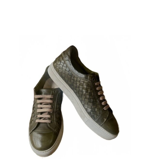 Sneaker uomo intrecciata