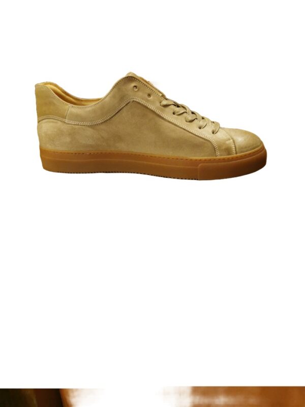 Sneaker in pelle effetto camoscio - immagine 2