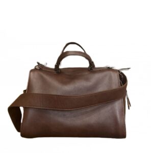 Alternative view of Borsa con manici in pelle tamponata Bruno Rossi