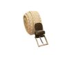 Cintura elasticizzata con rifiniture in pelle