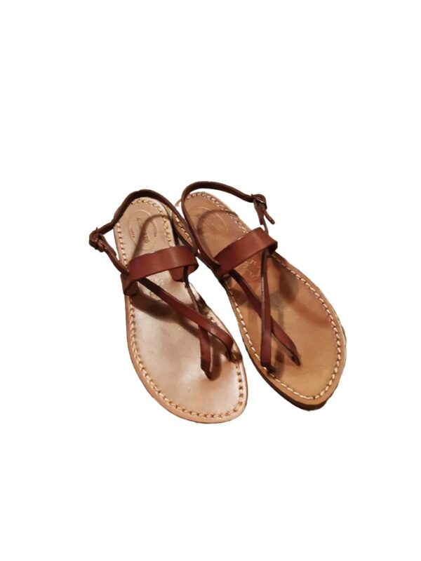 Women's leather thong sandal