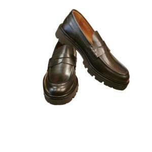 Mocassino con para alta uomo