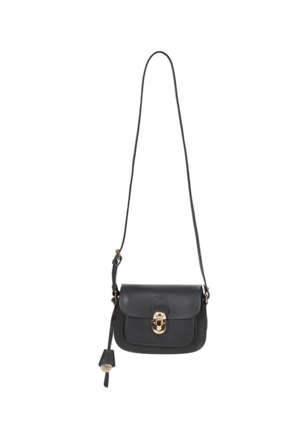 Leather bag/shoulder bag w/flap Boldrini Selleria
